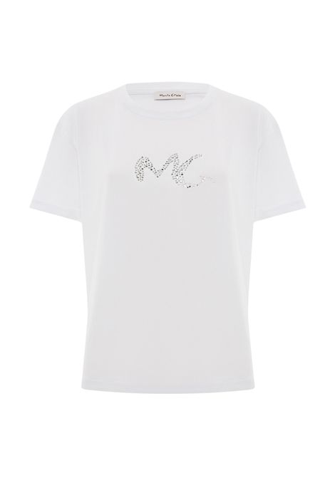 t-shirt logo strass Manila Grace | T060CUMA029